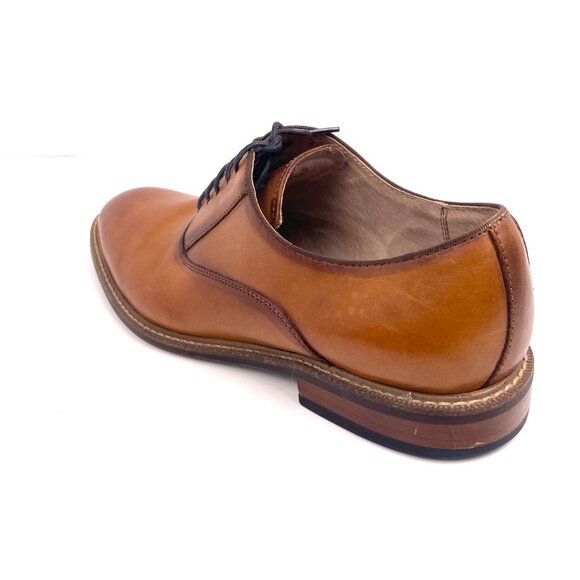 Aston Grey Collection Oxford Dress Men’s Tan/Brown Leather Shoes Size 9 - Picture 5 of 13